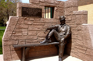 Sundance Kid Bronze in Sundance, Wyoming